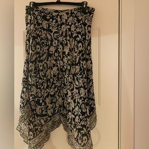 Chapter Club Women Skirt, Black and White, Size 14